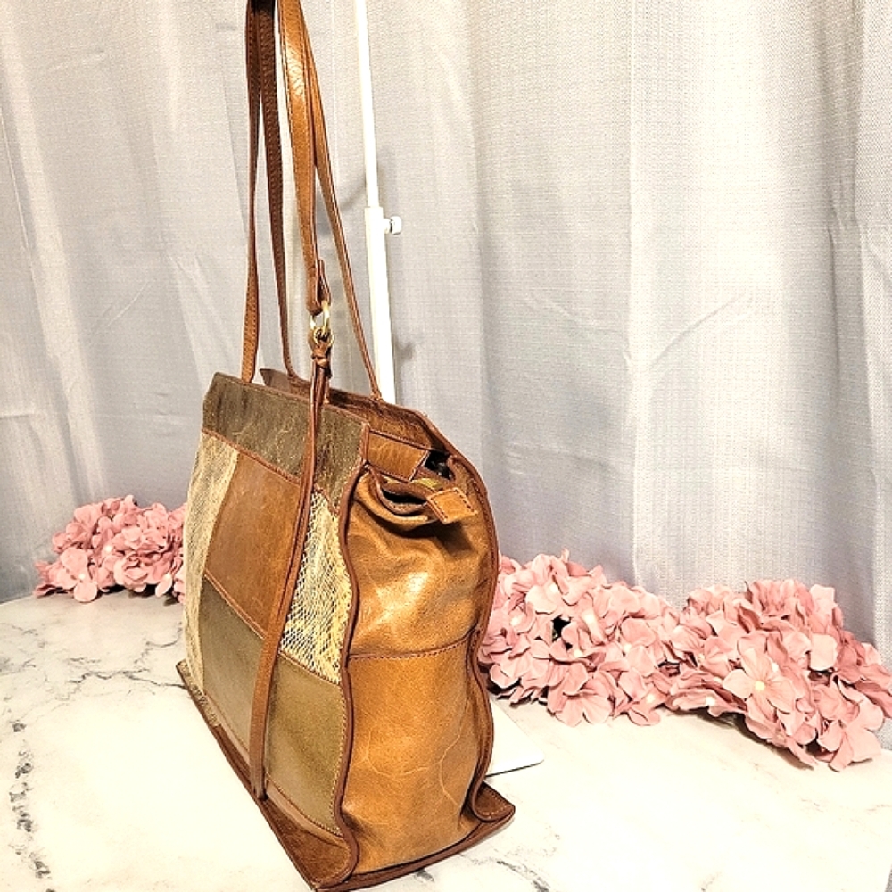 Hobo The Original Python Mixed Panel Leathers Sho… - image 5